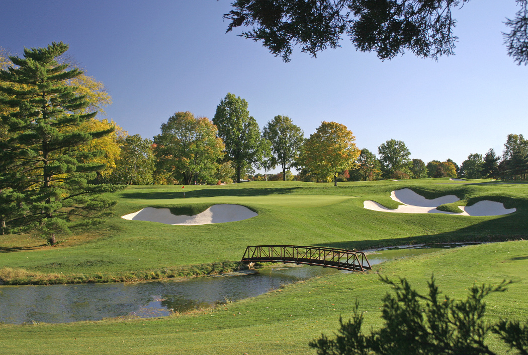 The Ohio State University Golf Club's Scarlet course, designed by Alister MacKenzie, is a top-rated collegiate course (source: Nicklaus Design).